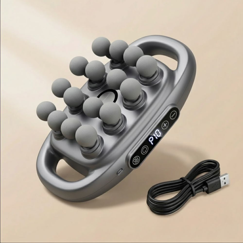 Solfix 16-Head Deep Tissue Body Massager Gun
