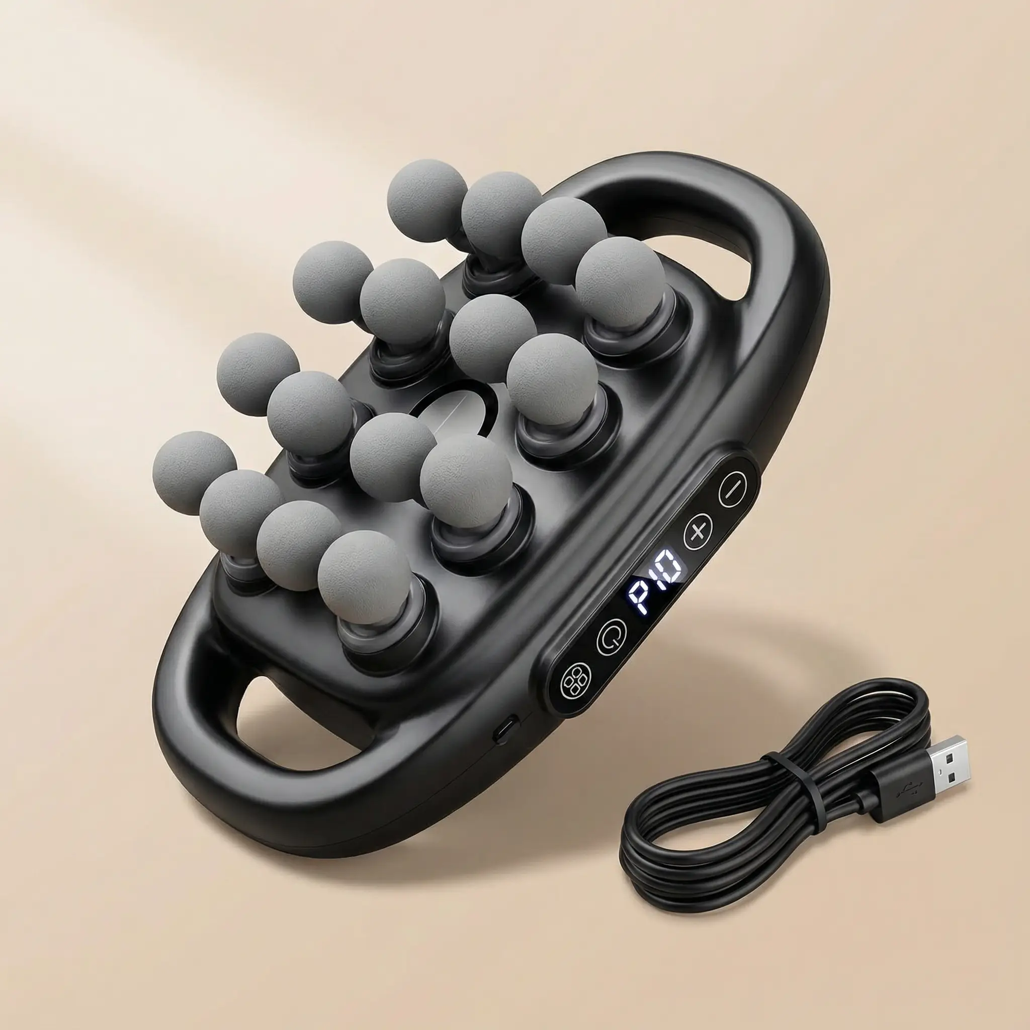 Solfix 16-Head Deep Tissue Body Massager Gun