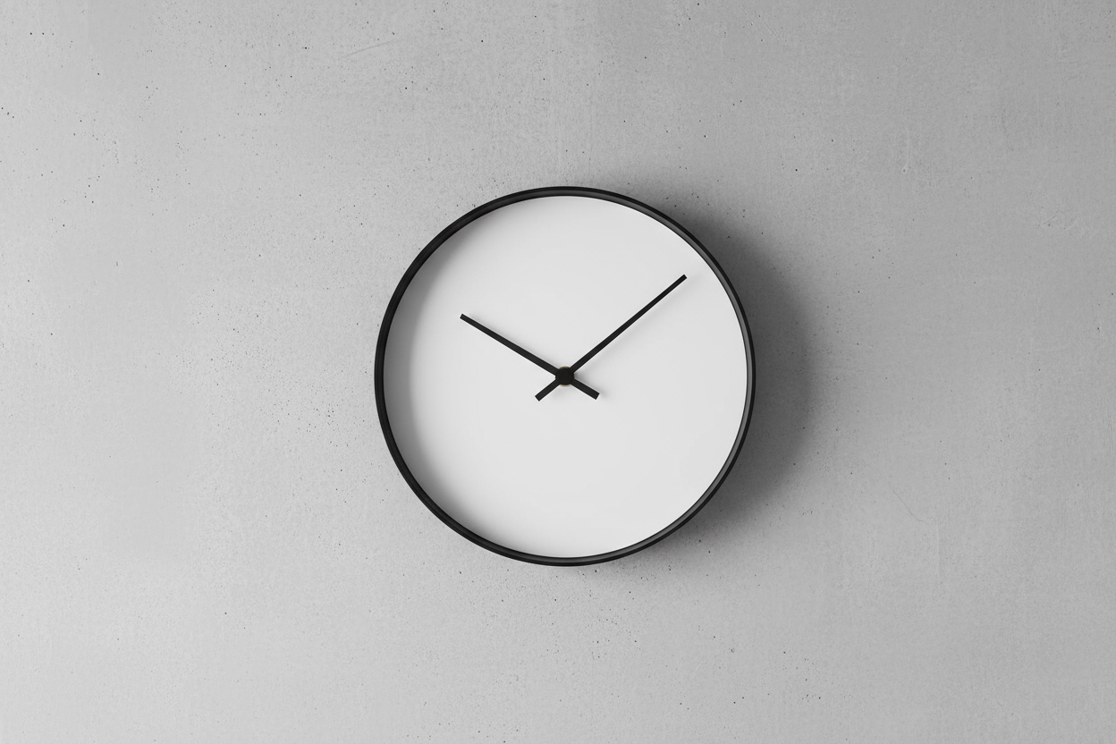 Modern Minimalist Wall Clock